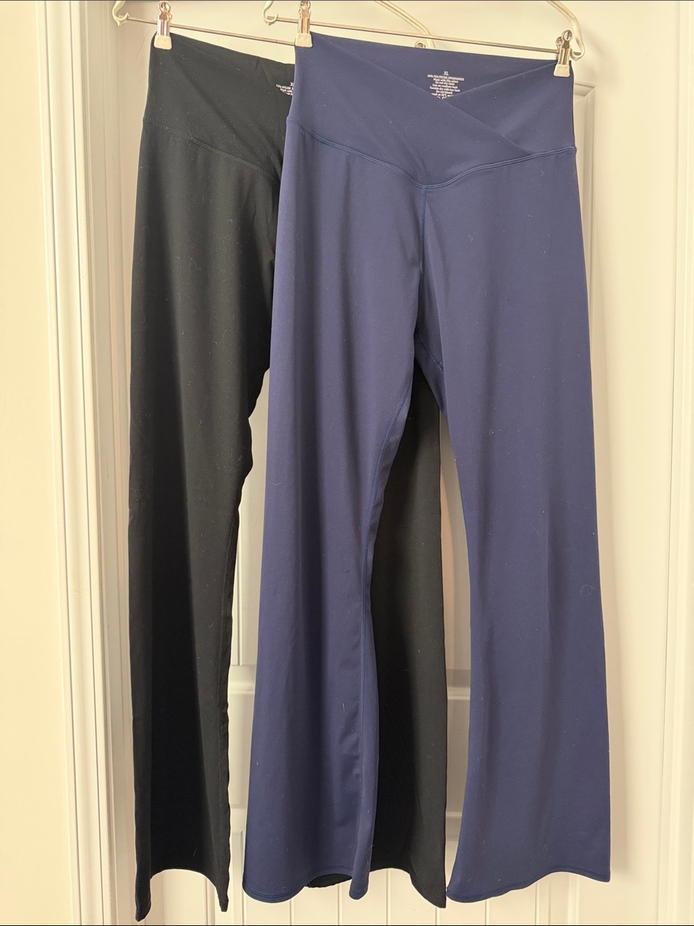 Women’s Flared Yoga Pants — Navy and Black